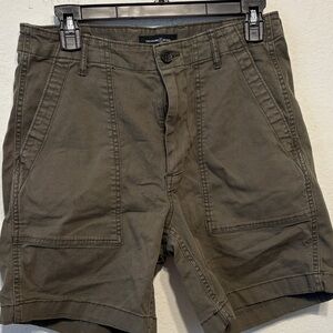 Treasure & Bond Olive Green Cargo Shorts